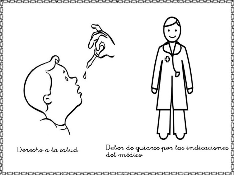 Dibujos para colorear derechos y deberes del niño Colorear dibujos infantiles